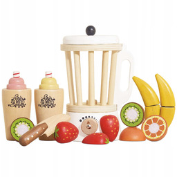 Drewniany blender zestaw owoców Fruit & Smooth, zabawka