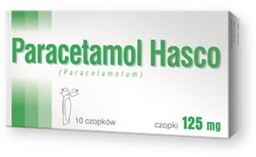 PARACETAMOL 125 mg - 10 czopków HASCO