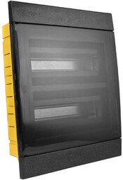 Rozdzielnica podtynkowa 24 modułowa IP40 czarna M-L 970.24.N