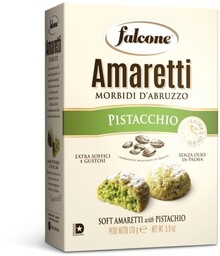 Ciastka Amaretti Pistacchio Falcone 170g - Pistacjowe