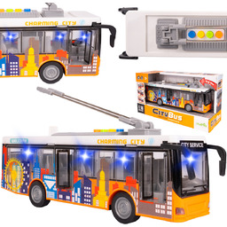 Autobus Miejski City Trolejbus Napęd Otwierane Drzwi Światła