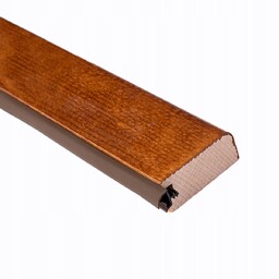 Próg Drzwiowy Drewniany Bukowy Lakierowany Z Uszczelką Złoty