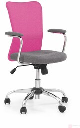 Fotel obrotowy ANDY Halmar Szaro-różowy