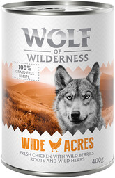 Wolf of Wilderness, karma mokra, 6 x 400