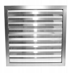 Kratka wentylacyjna z żaluzją metalowa wywiewna 300x300mm fi200mm