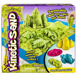 Kinetic Sand, piasek kinetyczny, zestaw, zielony