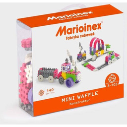Klocki Mini Waffle Konstruktor 140 el. [Różowy]