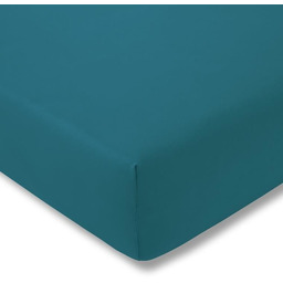 Estella Prześcieradło ze ściągaczem Zwirn Jersey Premium Cyan