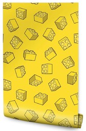 Muralo Tapeta Dla Dzieci Kwadratowe Żółte Klocki