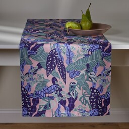 Bieżnik Drukowany Hazel 40x180 cm z motywem roślinnym