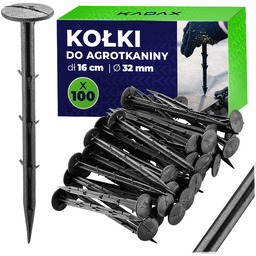 Kołki do agrotkaniny Auros 16 x 3.2 cm