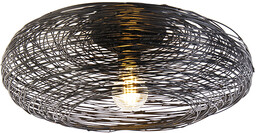 QAZQA Designerska lampa sufitowa czarna owalna - Sarella