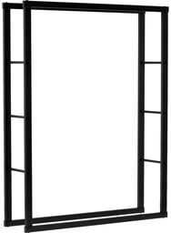 Vorel STOJAK STALOWY NA DREWNO KOMINKOWE 100X25X100CM