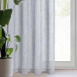 Firana srebrna z lekkiej mikrosiateczki z połyskiem 140x250