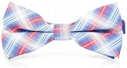 Mucha z poszetką muszka elegancka męska niebieska