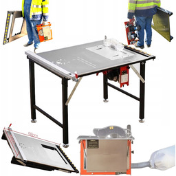 Piła stołowa do precyzyjnego cięcia ze stolem przenośna