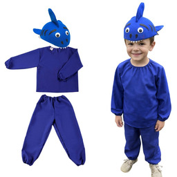 Strój REKINA shark 122 cm karnawałowy bluzka spodnie