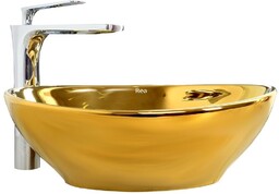 REA-U9015 Umywalka nablatowa Sofia Gold N 41cm