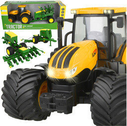 Duży Traktor Ciągnik Rolniczy z Siewnikiem LED