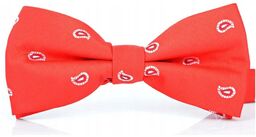 MUCHA męska MUSZKA ELEGANCKA CZERWONA + POSZETKA