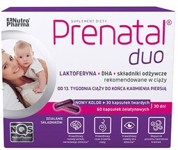 Prenatal DUO witaminy z DHA, laktoferyną i choliną