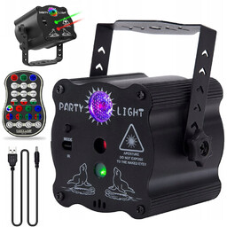 Projektor Dyskotekowy Kula Disco Laser Reflektor Led Rgb