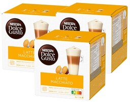 ZESTAW Kapsułki Nescafé Dolce Gusto Latte Macchiato 3x16