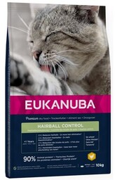EUKANUBA Karma dla kota Hairball Control 10 kg