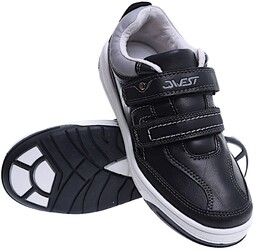 Czarne chłopięce buty sportowe trampki na rzepy