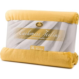 Gözze - Premium kaszmirowy koc do salonu, przytulny,