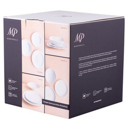 Zestaw obiadowy 18-elementowy klasyka złota linia MariaPaula