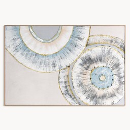 Eurofirany Obraz 661a 82x122 popielaty niebieski abstrakcja ręcznie