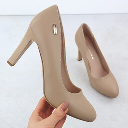 Czółenka na obcasie coffe Sergio Leone 1457