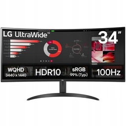 Monitor 34" Lg 34WR50QK-B UltraWide Qhd (3440x1440) Va