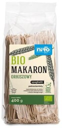 MAKARON ORKISZOWY RAZOWY SPAGHETTI BIO 400 G NIRO