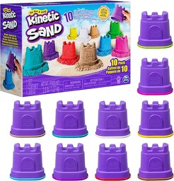 Kinetic Sand, Zamek, piasek kinetyczny z foremkami, 10