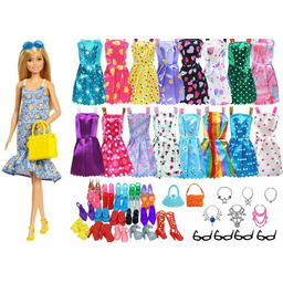 Ubranka Sukienki Dla Lalek Barbie +Akcesora