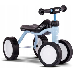 Rowerek jeździk czterokołowy dla dziecka 1+ niebieski Pukylino