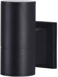 Maytoni Metalowa lampa naścienna Bowery O574WL-01B IP54 czarna
