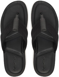 Japonki Calvin Klein Toepost Cv Logo HM0HM01745 Czarny