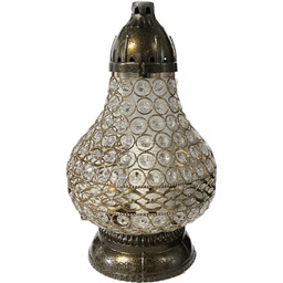 Znicz witraż New Karafa 36 cm złoty