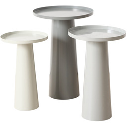 Boltze Home Zestaw stolików kawowych szarych JACKY, 3