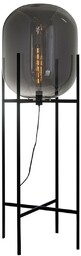 Szklana LAMPA podłogowa MAVERSA FL-82321-1A-L Italux przydymiona