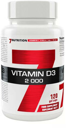 7NUTRITION Vitamin D3 2000 120caps