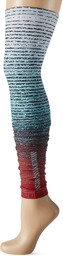 HAD Męski legwarmer, gradient melanż czerwony, mały/średni