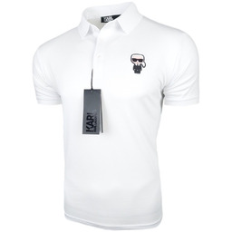 Karl Lagerfeld Koszulka Polo Męska biała r. M