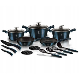 BH-6164 Zestaw garnków 17 el. Berlinger Haus Aquamarine