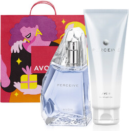 Avon, Perceive, Zestaw kosmetyków, woda perfumowana, 50ml +