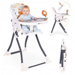 Fotelik krzesełko do karmienia dzieci składane zabawki Ecotoys