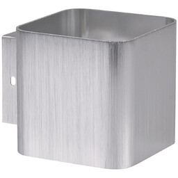 Polux Srebrny kinkiet do sypialni Izar metalowa lampa